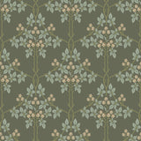 4171-82055 Blackberry Grey Vine Trellis Wallpaper