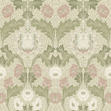 4171-82057 Myrtle Mauve Floral Ogee Wallpaper