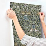 4171-82062 Bird Multicolor Floral Thicket Wallpaper