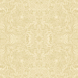 4171-82070 Ceiling Yellow Intricate Floral Wallpaper