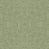 4171-82071 Ceiling Green Intricate Floral Wallpaper