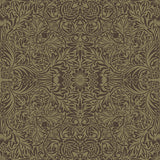 4171-82072 Ceiling Brown Intricate Floral Wallpaper