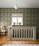 4171-82073 African Marigold Black Floral Wallpaper