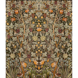 4171-HT84004 Vine Embroidery Green Wall Mural