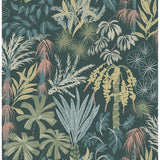 4172-27480 Everglades Dark Green Botanical Wallpaper