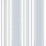 4172-27484 Navarres Stripe Blue Faux Linen Wallpaper