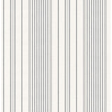 4172-27486 Navarres Stripe Charcoal Faux Linen Wallpaper