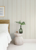 4172-27487 Navarres Stripe Neutral Faux Linen Wallpaper
