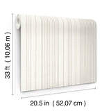 4172-27487 Navarres Stripe Neutral Faux Linen Wallpaper