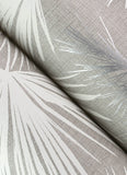 4172-27488 Hatteras Grey Palms Wallpaper