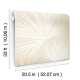 4172-27489 Hatteras Champagne Palms Wallpaper