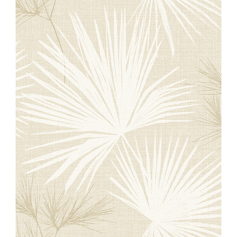 4172-27489 Hatteras Champagne Palms Wallpaper