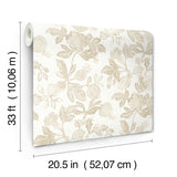 4172-27495 Beach Rose Champagne Floral Fruits Wallpaper