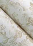 4172-27495 Beach Rose Champagne Floral Fruits Wallpaper