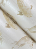 4172-27501 Koi Metallic Fish Wallpaper