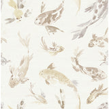 4172-27501 Koi Metallic Fish Wallpaper
