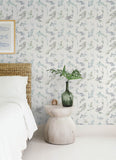  4172-27502 Koi Seafoam Fish Wallpaper
