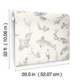 4172-27503 Koi Stone Fish Wallpaper