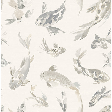 4172-27503 Koi Stone Fish Wallpaper