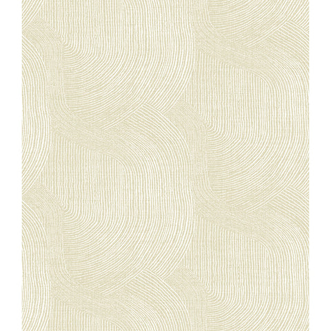 4172-27504 Folly Champagne Zen Swirls Wallpaper