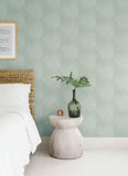  4172-27505 Folly Seafoam Zen Swirls Wallpaper