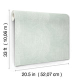  4172-27505 Folly Seafoam Zen Swirls Wallpaper