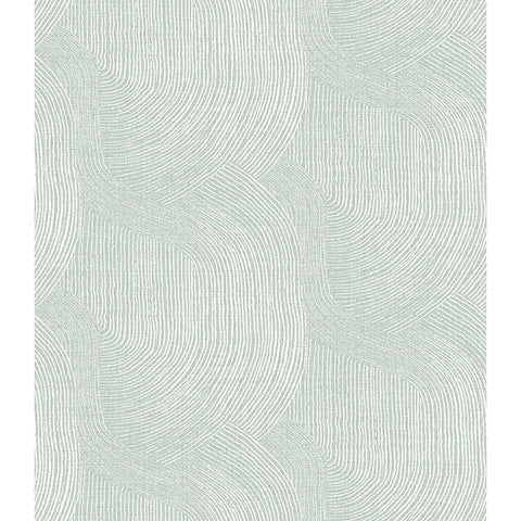  4172-27505 Folly Seafoam Zen Swirls Wallpaper