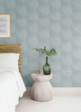 4172-27506 Folly Light Blue Zen Swirls Wallpaper