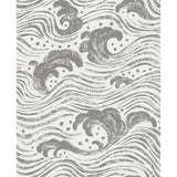 4172-27510 Swell Charcoal Ocean Wave Wallpaper