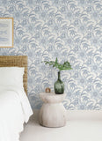 4172-27512 Star Flower Blue Floral Trail Wallpaper