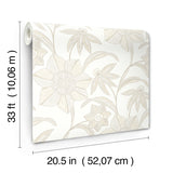 4172-27515 Star Flower Beige Floral Trail Wallpaper