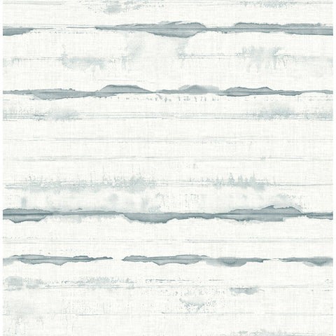 4172-27519 Destin Teal Stripe Wallpaper