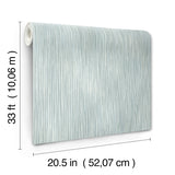 4172-27522 Largo Turquoise Striated Wallpaper