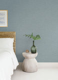 4172-27527 Malin Denim Faux Grasscloth Wallpaper