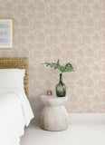 4172-82000 Tortuga Pink Coral Weave Wallpaper