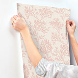 4172-82000 Tortuga Pink Coral Weave Wallpaper