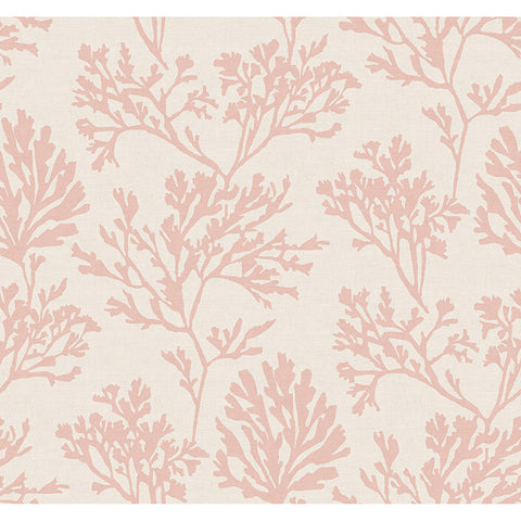 4172-82000 Tortuga Pink Coral Weave Wallpaper