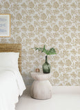 4172-82002 Tortuga Gold Coral Weave Wallpaper
