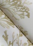4172-82002 Tortuga Gold Coral Weave Wallpaper