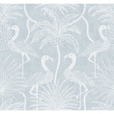 4172-82005 Biscayne Sky Blue Flamingo Beach Wallpaper