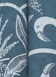  4172-82006 Biscayne Navy Flamingo Beach Wallpaper