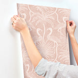 4172-82007 Biscayne Coral Flamingo Beach Wallpaper