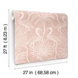 4172-82007 Biscayne Coral Flamingo Beach Wallpaper