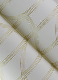 4172-82008 Salvo Gold Curved Contours Wallpaper
