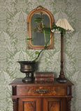 4173-27620 Finch Light Green Woodland Damask Wallpaper