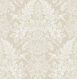 4173-27621 Finch Neutral Woodland Damask Wallpaper