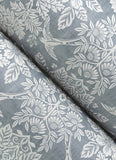 4173-27623 Finch Light Blue Woodland Damask Wallpaper