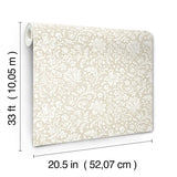  4173-27625 Hague Beige Floral Trail Wallpaper