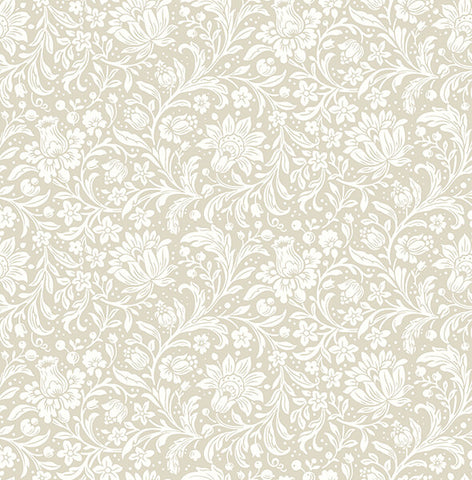  4173-27625 Hague Beige Floral Trail Wallpaper