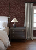 4173-27627 Hague Burgundy Floral Trail Wallpaper